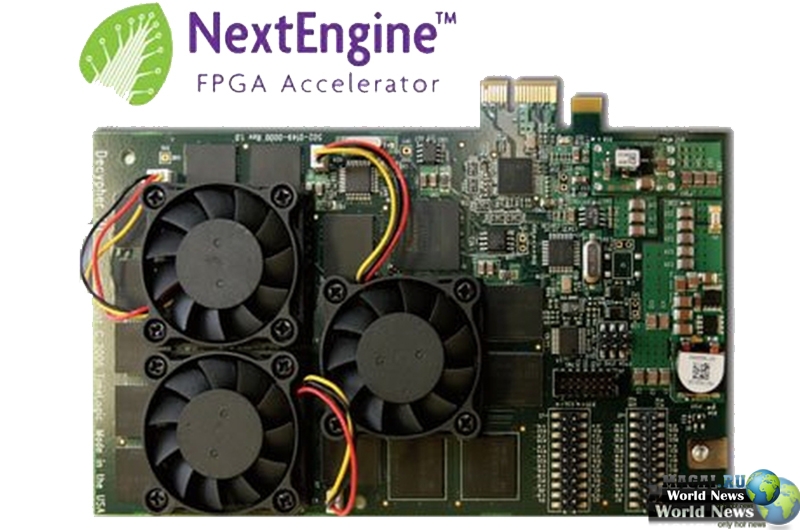 Ускоритель NextEngine по производительности равен 550 процессорам Intel Xeon, работающим на частоте 2,66 ГГц