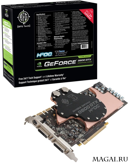 GeForce 9800 GTX от BFG с водоблоком и разгоном GeForce 9800 GTX от BFG с водоблоком и разгоном