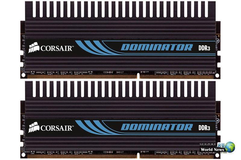 Набор памяти Corsair DOMINATOR DDR3-2000 объёмом 4 Гб