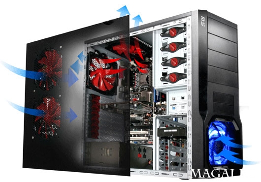 Отлично вентилируемые корпуса серии Thermaltake M5 Отлично вентилируемые корпуса серии Thermaltake M5