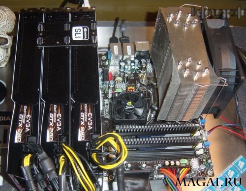 Три видеокарты GeForce GTX 280 в тесте 3DMark Vantage Три видеокарты GeForce GTX 280 в тесте 3DMark Vantage
