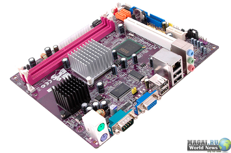 Плата ECS 945GCT-D на процессоре Intel Atom для "неттопов"