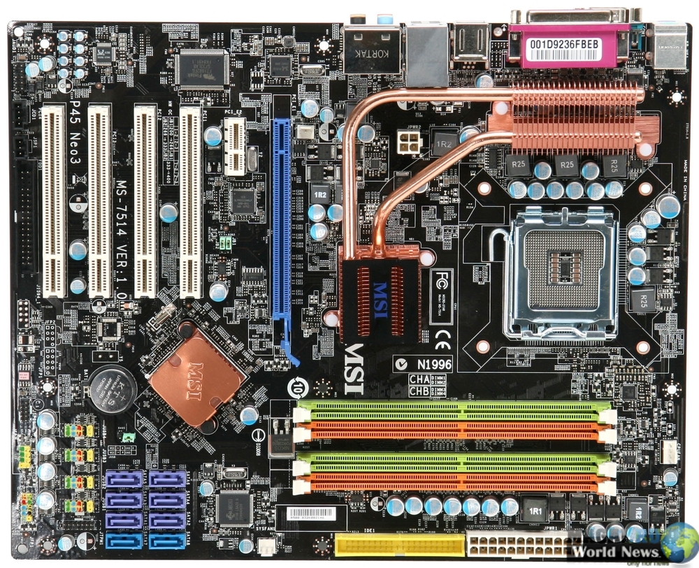Полные спецификации пяти плат MSI на Intel P45