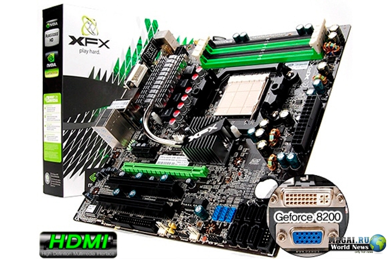 Эффектная плата XFX MI-A78S-8209 на базе NVIDIA GeForce 8200