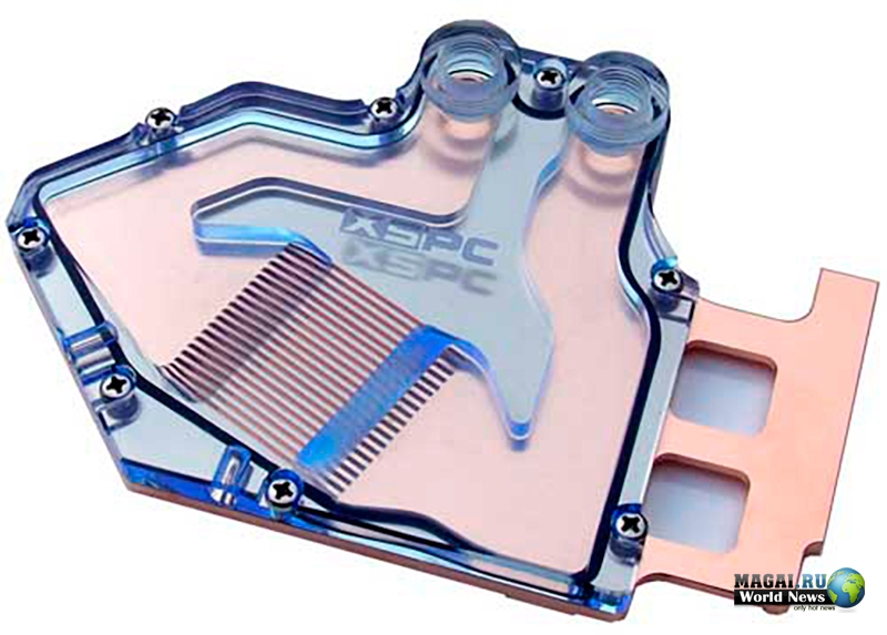 Водоблоки Razor 9600GT и Razor 9800GTX для GeForce 9600 GT и 9800 GTX от XSPC