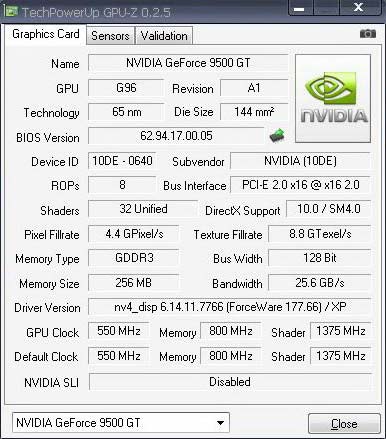 GeForce 9500 GT: отличные результаты в 3DMark’05’06 GeForce 9500 GT: отличные результаты в 3DMark’05’06