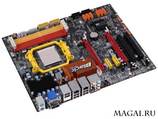 Первые снимки "чёрной" платы ECS на базе AMD 790GX Первые снимки "чёрной" платы ECS на базе AMD 790GX