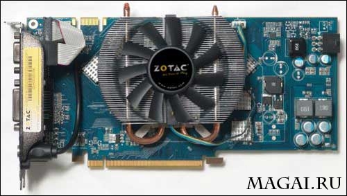 Zotac GeForce 9600 GT с шестью интерфейсами на задней панели Zotac GeForce 9600 GT с шестью интерфейсами на задней панели