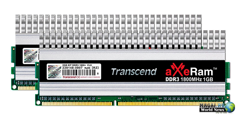 Игровая память aXeRam Extreme DDR3-1800 от Transcend