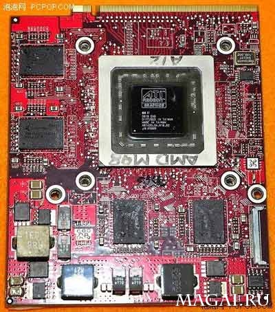 Фотографии Mobility Radeon HD 4850 (M98) на базе модуля MXM Фотографии Mobility Radeon HD 4850 (M98) на базе модуля MXM