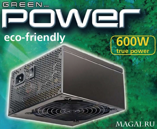 600-ваттный блок питания GreenPower от Akasa 600-ваттный блок питания GreenPower от Akasa