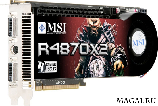 MSI первой фабрично разогнала Radeon HD 4870 X2 MSI первой фабрично разогнала Radeon HD 4870 X2