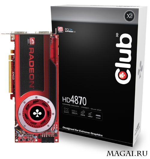 Radeon HD 4870 1 Гб GDDR5 в исполнении Club 3D и GeCube Radeon HD 4870 1 Гб GDDR5 в исполнении Club 3D и GeCube