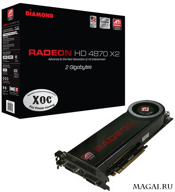 Diamond Radeon HD 4870 X2 в разогнанной версии XOC Edition Diamond Radeon HD 4870 X2 в разогнанной версии XOC Edition