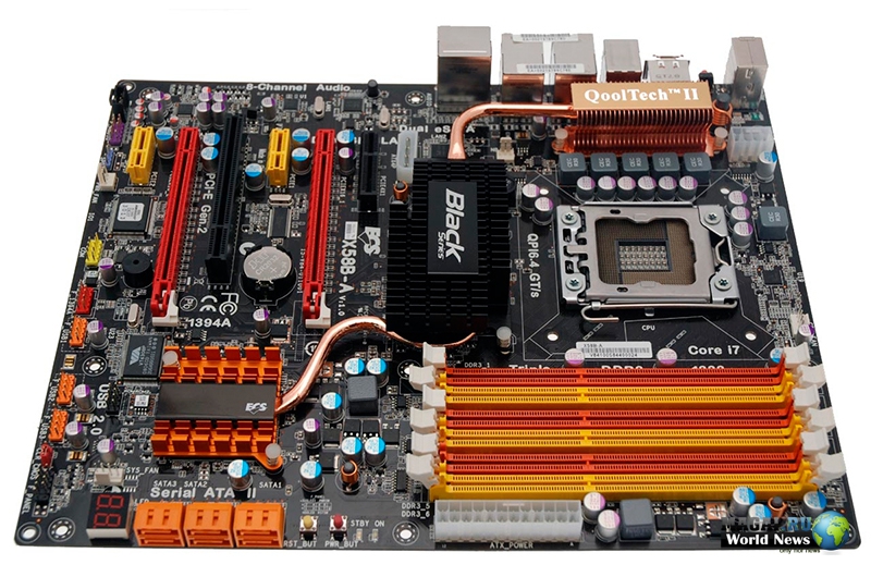 Первая встреча с платой ECS X58B-A Black Series на Intel X58