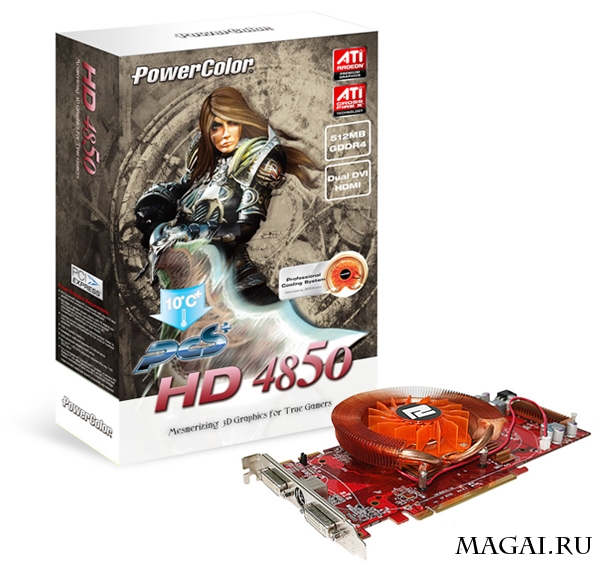 Видеокарта PowerColor PCS+ HD 4850 с памятью GDDR4 Видеокарта PowerColor PCS+ HD 4850 с памятью GDDR4