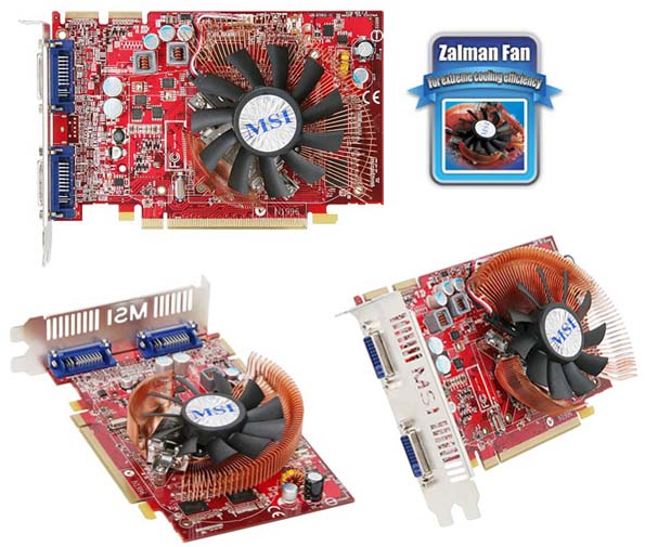 MSI Radeon HD 4670 с кулером Zalman и парой видеовыходов MSI Radeon HD 4670 с кулером Zalman и парой видеовыходов