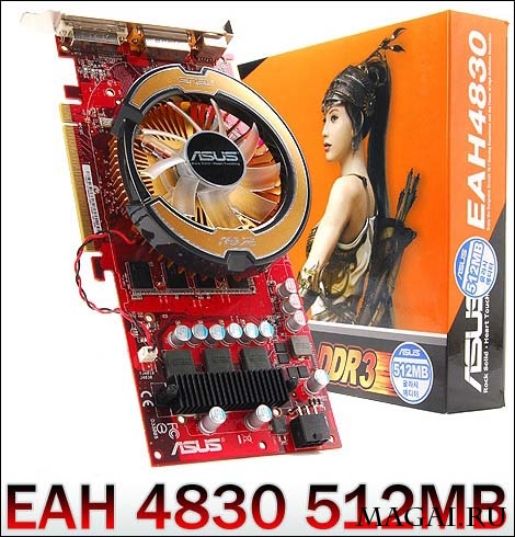 ASUS Radeon HD 4830 теперь и с кулером Glaciator Fansink ASUS Radeon HD 4830 теперь и с кулером Glaciator Fansink