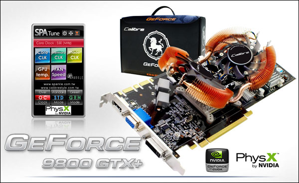GeForce 9800 GTX+ от SPARKLE с поднимающимися вентиляторами GeForce 9800 GTX+ от SPARKLE с поднимающимися вентиляторами