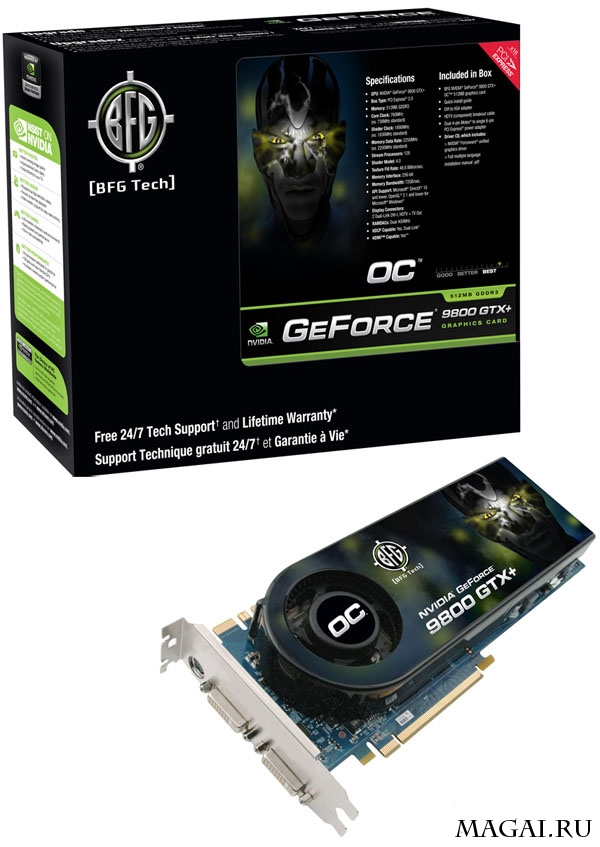 Модифицированные версии GeForce 9800 GTX+ от BFG и TwinTech Модифицированные версии GeForce 9800 GTX+ от BFG и TwinTech