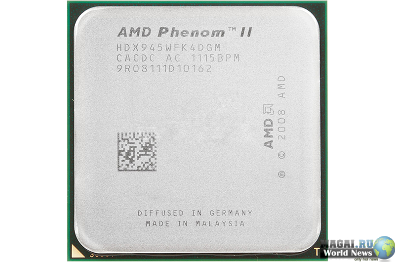 AMD Phenom II X4 945 (3.0 ГГц) в исполнении Socket AM3 выйдет в апреле