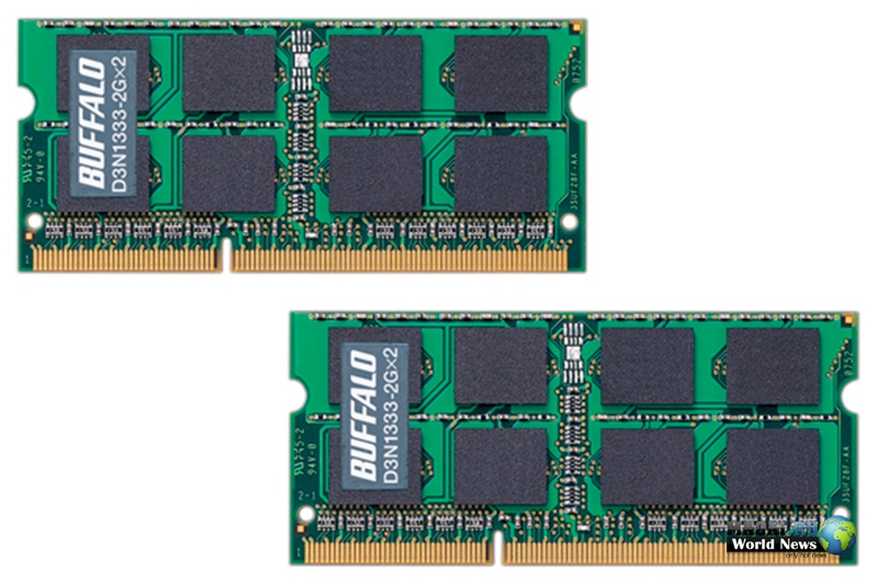 Память DDR3-1333 от Buffalo для мощных ноутбуков