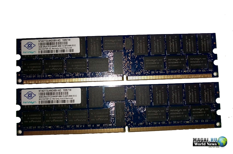 Nanya начала поставки DDR2-800 памяти c поддержкой ECC для AMD Shanghai