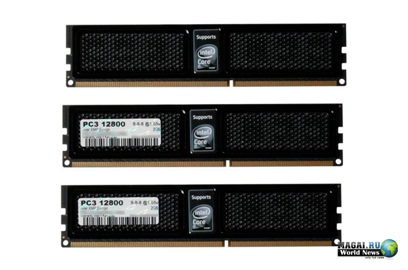 OCZ представила трёхканальную память для Core i7 с поддержкой Intel XMP
