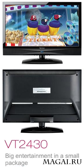 24" ЖК-монитор + Full HD-телевизор = ViewSonic VT2430 24" ЖК-монитор + Full HD-телевизор = ViewSonic VT2430