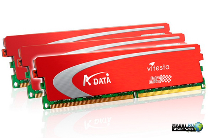 Двух- и трёхканальные наборы памяти XPG DDR3-1800+ от ADATA