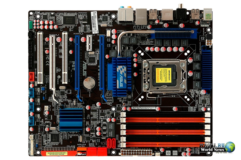 Сведения о плате ASUS P6T на чипсете Intel X58