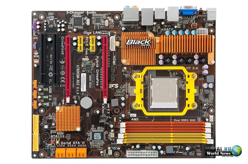 Плата ECS A790GXM-AD3 Black Series для платформы AMD Dragon