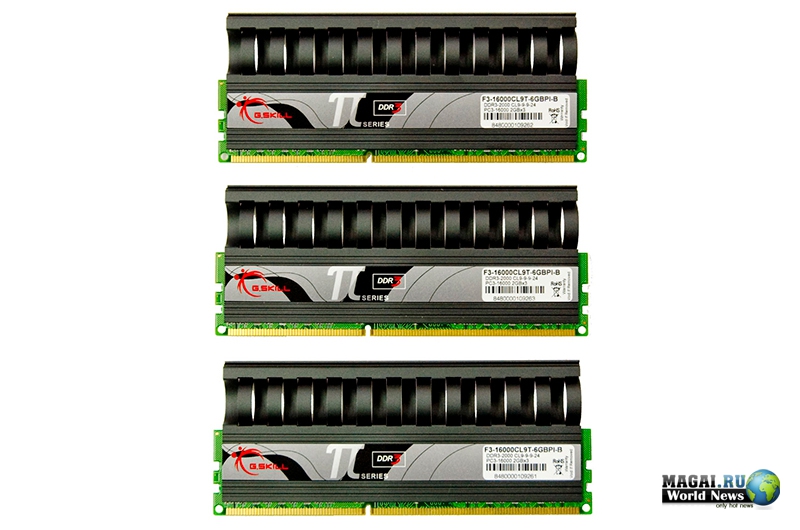 Трёхканальные наборы памяти PI Black DDR3-2000/1600 от G.Skill