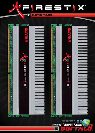 2Гб памяти DDR3-2200 от Buffalo серии FireStix Inferno