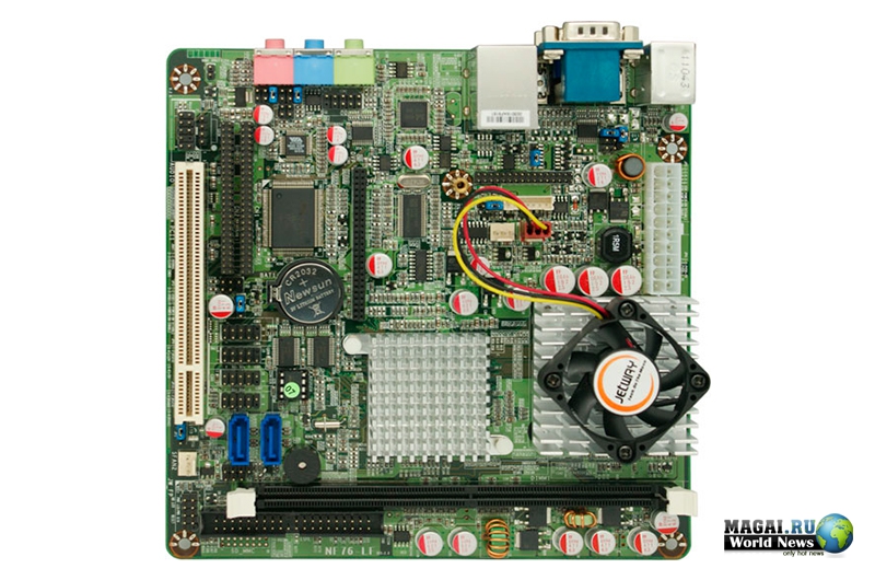 Mini-ITX плата Jetway NF77-N1G6-LF и VIA Nano L2200