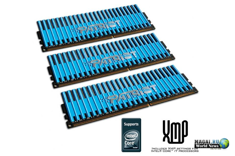 Два трёхканальных набора памяти Viper DDR3-1600 от Patriot