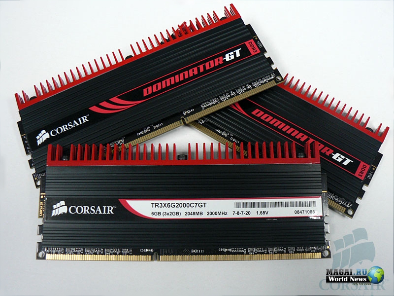 Corsair готовит DDR3-2000 память с напряжением 1,65В