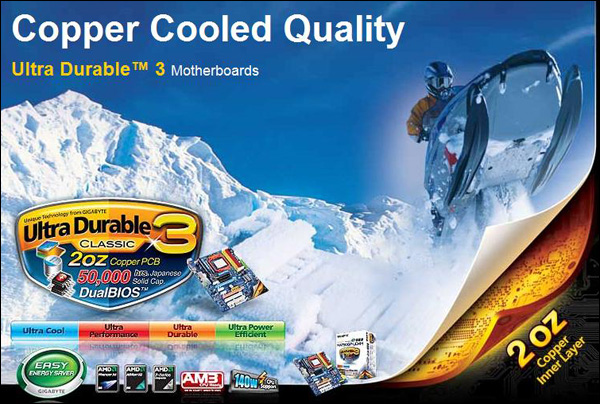 Технология Gigabyte Ultra Durable 3 для плат на чипсетах AMD Технология Gigabyte Ultra Durable 3 для плат на чипсетах AMD