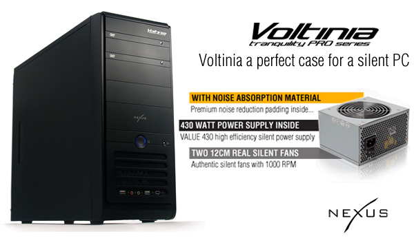 Nexus Voltinia Tranquility Pro Series – отличный корпус для тихого ПК Nexus Voltinia Tranquility Pro Series – отличный корпус для тихого ПК