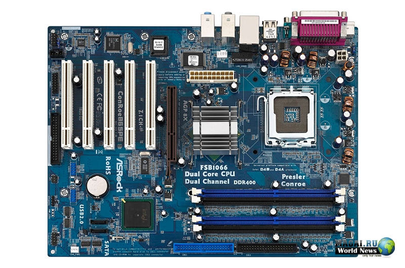 ASRock ConRoe865PE: Core 2 Duo E7200, AGP 8x и DDR 400