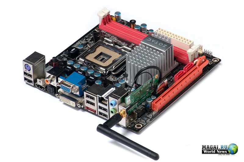 Mini-ITX плата Zotac GeForce 9300-ITX Wi-Fi с полноценным слотом PCI-E 2.0 x16