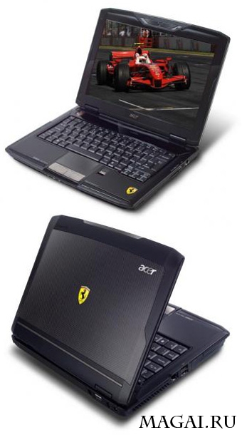 "Гоночный" ноутбук Acer Ferrari 1200 на AMD Turion X2 Ultra "Гоночный" ноутбук Acer Ferrari 1200 на AMD Turion X2 Ultra