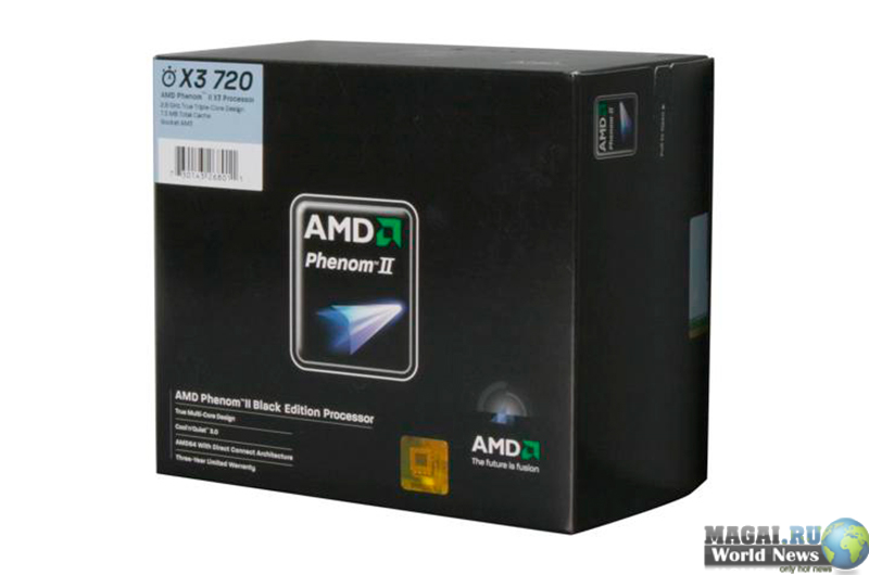 AMD Phenom II X4 810 и AMD Phenom II X3 720 Black Edition уже в продаже