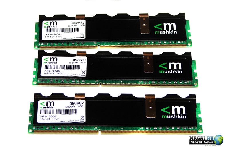 Трёхканальные наборы памяти DDR3-1866 от Mushkin