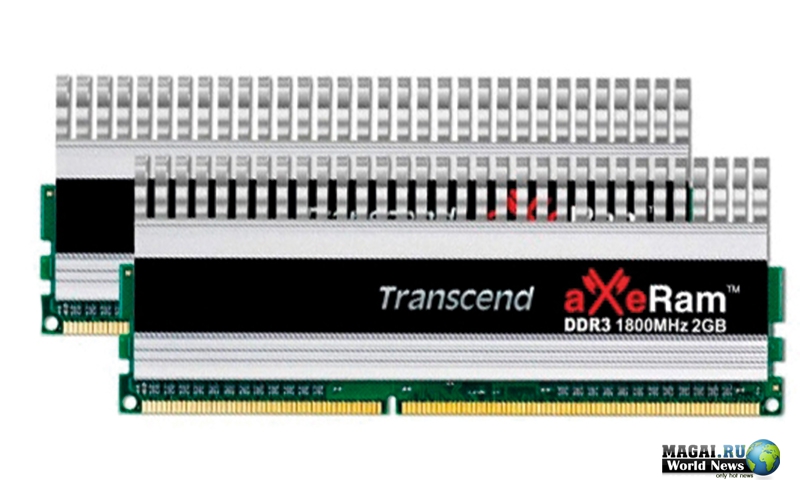 Набор памяти aXeRam DDR3-1800 объёмом 4Гб от Transcend