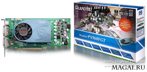 Энергетически эффективная версия GeForce 9600 GT от Leadtek Энергетически эффективная версия GeForce 9600 GT от Leadtek