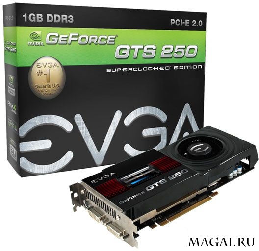 EVGA предлагает разогнанные GeForce GTS 250 EVGA предлагает разогнанные GeForce GTS 250