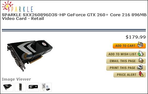 NVIDIA снижает цену на GeForce GTX 260 и готовит GTX 275 NVIDIA снижает цену на GeForce GTX 260 и готовит GTX 275