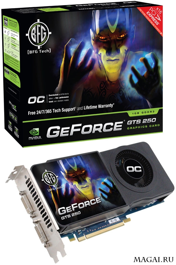 Трио разогнанных GeForce GTS 250 от BFG Трио разогнанных GeForce GTS 250 от BFG