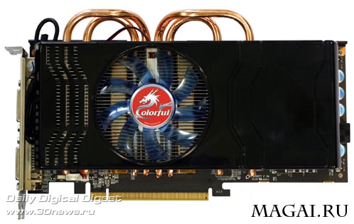 Colorful GeForce GTS 250 с четырьмя тепловыми трубками Colorful GeForce GTS 250 с четырьмя тепловыми трубками